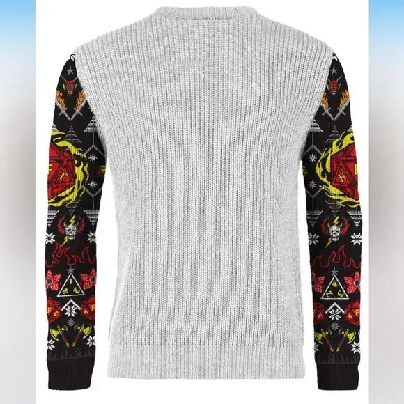 Netflix Stranger Things Hellfire Club Christmas Unisex Sweater, Size Large. - Picture 2 of 15